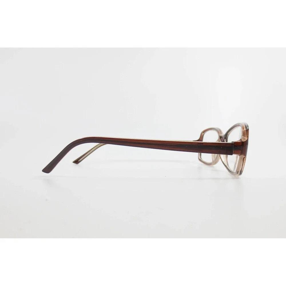 Brown Tortoise Rectangle Eyeglass Frames 54-16-135 Full Rim Glasses 37586